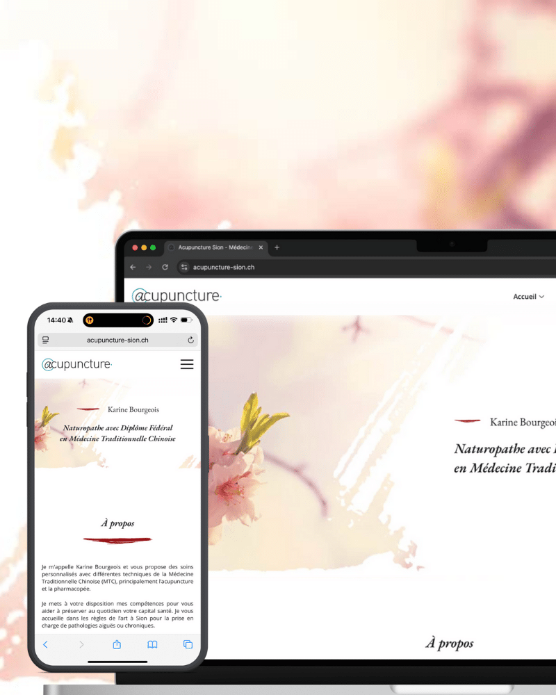 Création de site web vitrine pour Simon Sanchez, cabinet de médecine chinoise RIYUE