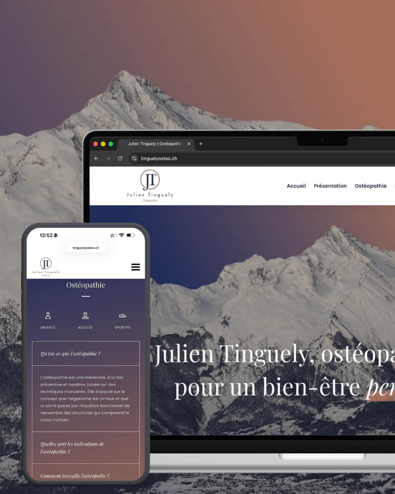 Création de site web vitrine pour Simon Sanchez, cabinet de médecine chinoise RIYUE