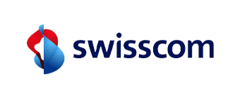 Logo de Swisscom, opérateur partenaire de YETY pour les services télécoms des entreprises en Valais
