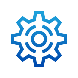 Icône « installation et configuration », en lien avec le service Microsoft 365 chez YETY, à Sion, en Valais et Suisse romande